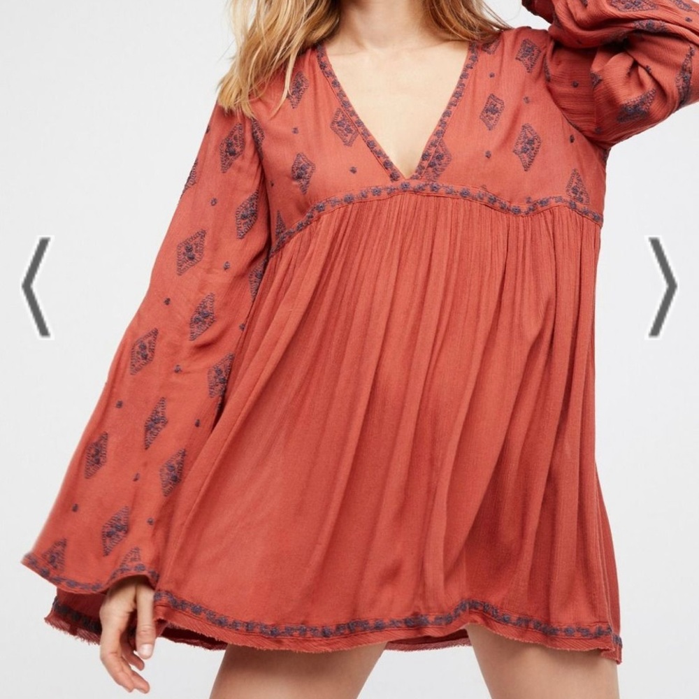 Free People Embroidered Dress